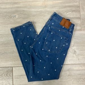 J Crew polka dot jeans